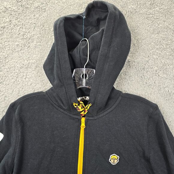 TRUKFIT Women's Black & Orange Full Zip Hoodie Sweatshirt Size S - Picture 2 of 11